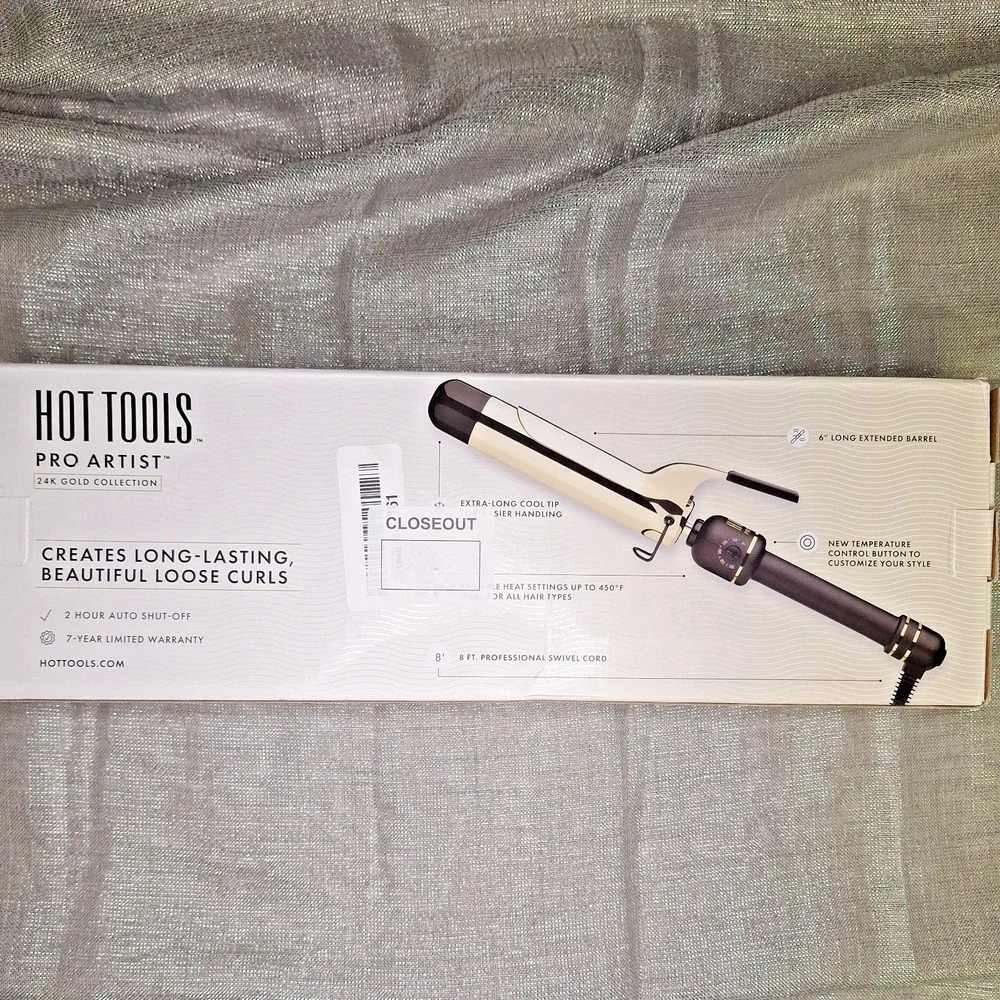 New Hot Tools 24K Gold Collection 1 1/2